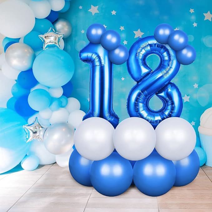 OFFCUP 40 Inch Blue Number 50 Balloon - Image 5