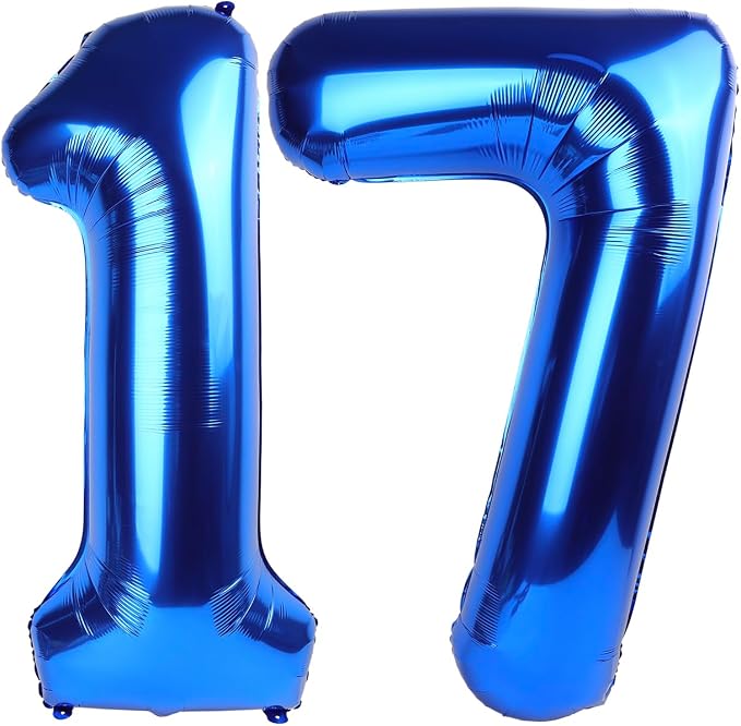 Navy Blue 17 Balloon by IWERP