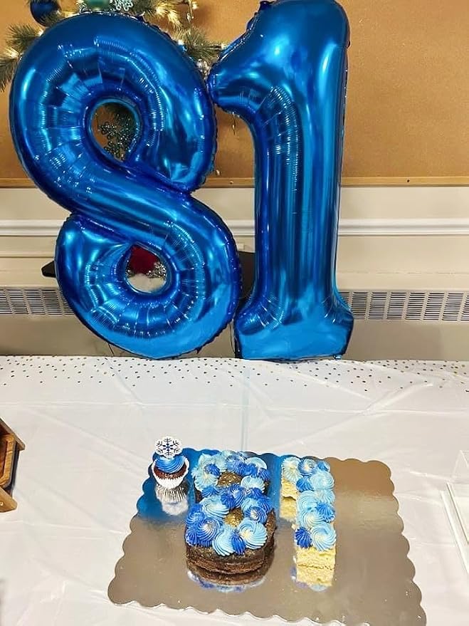 18 Balloon 40 inch Dark Blue Number Balloons - Image 2