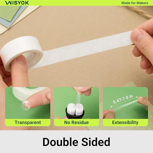 WISYOK Clear Glue Point Dots for Balloons, Removable | Double Sided, Home Decor - Image 3