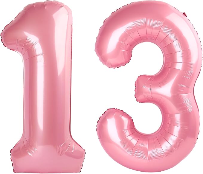 Numbers 12 Balloon 40Inch Pearl Pink Balloon by Argthjy