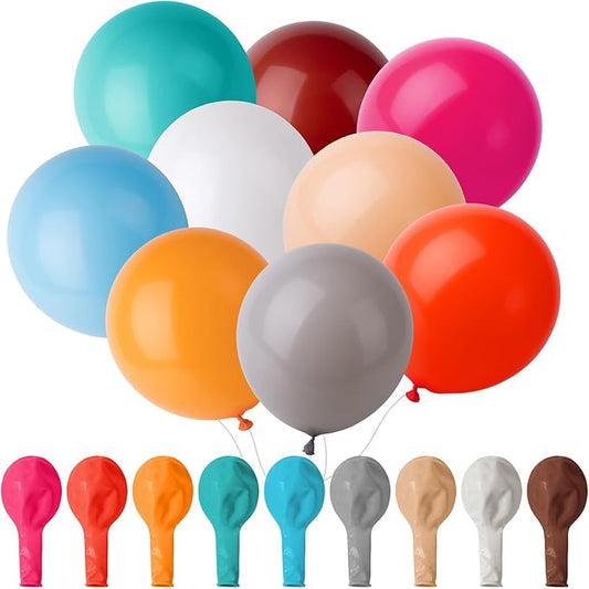 Mr. Pen- Balloons Assorted Colors, 12 Inch, 54 Pack | Mixed Color Latex Balloons by MrPen