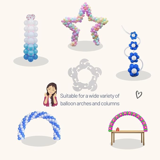 Miliocry 200PCS Balloon Arch Clips, Reusable Balloon Clips - Image 5