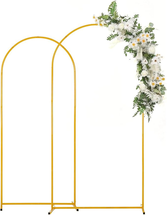 Vincidern 2pcs Metal Wedding Arch Backdrop Stand 6.6FT, Party Arch Stand by Vincidern