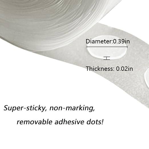 LMJIA 100PC White Balloon Adhesive Dots - Image 2