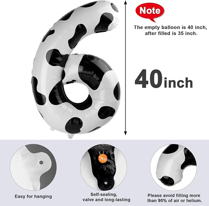 Number 6 Balloons 40 Inch for 6 16 Birthday Party Decorations, - Image 5