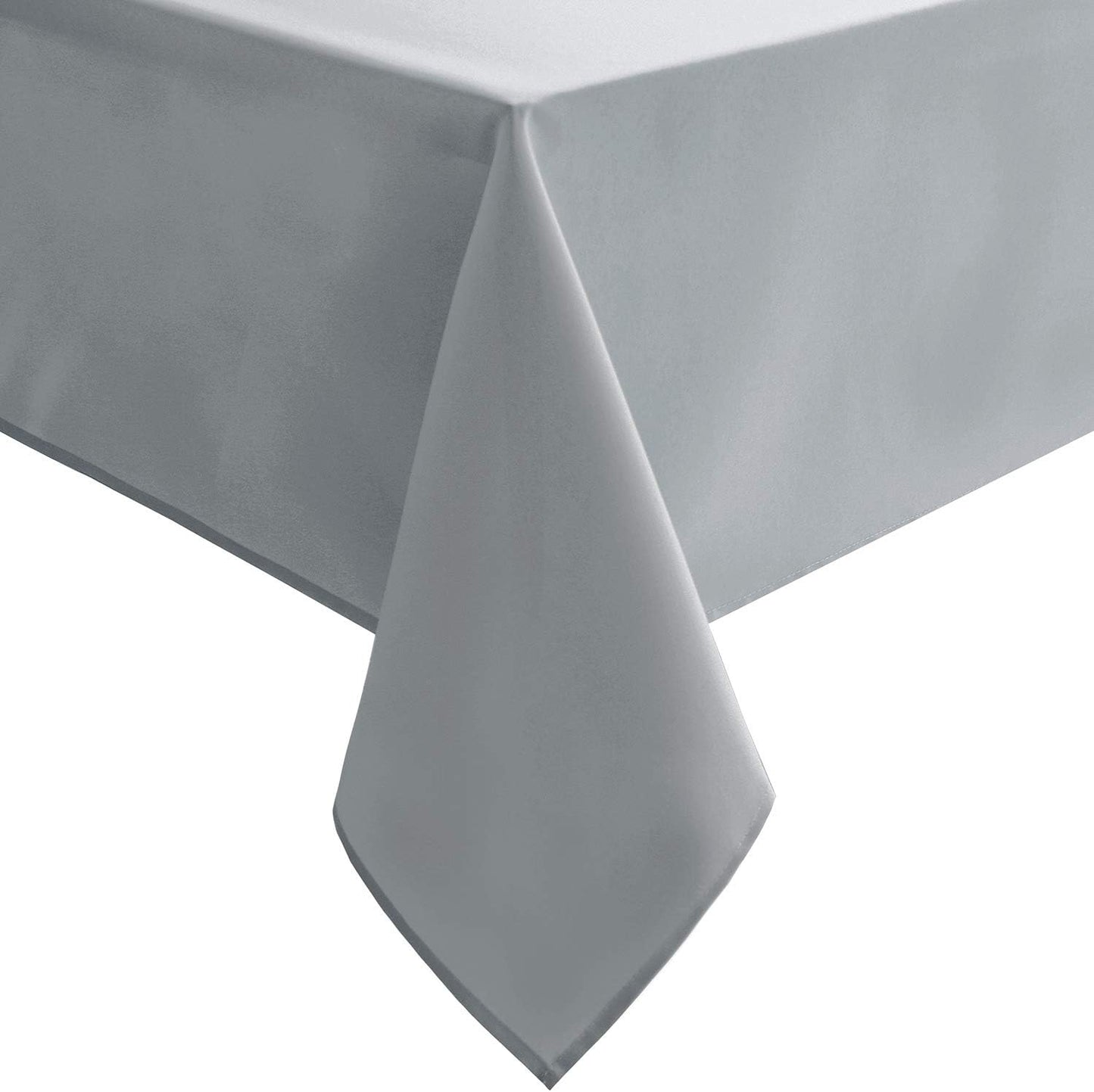 Hiasan Silver Grey Rectangle Tablecloth - Waterproof and Spillproof Washable Fabric Table Cloth for Dining Room Kitchen Party and Outdoor, 54 x 108 Inch
