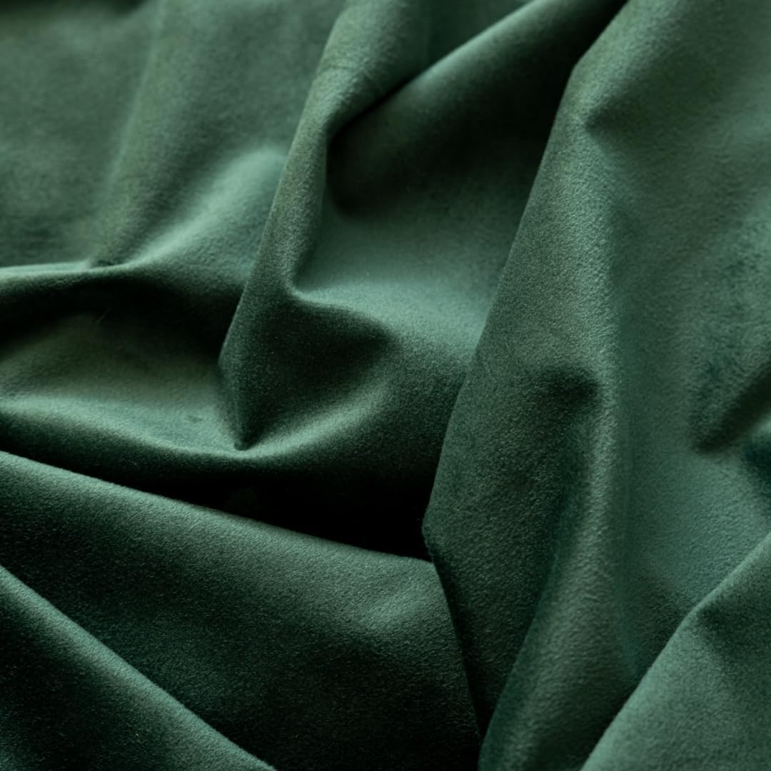 F-CHU Small Square Tablecloth 36 x 36 Inch Velvet Table Cloth Solid Green Small Round Table Cover for Nightstand End Bedside Table Tabletop Decoration，Green Tablecloth
