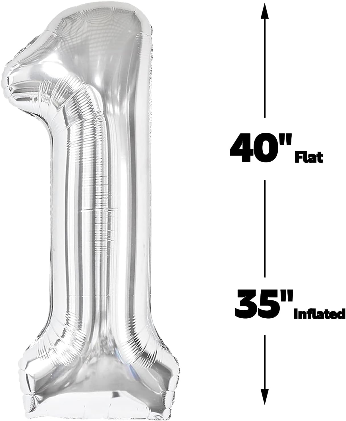 Silver 40 Inch Large Number 15 Birthday Balloon, Five 15th 51 Birthday Celebration Decorations, Foil 15 Mylar Helium Number 15 Balloons Girl Boy Anniversary Party Supplies