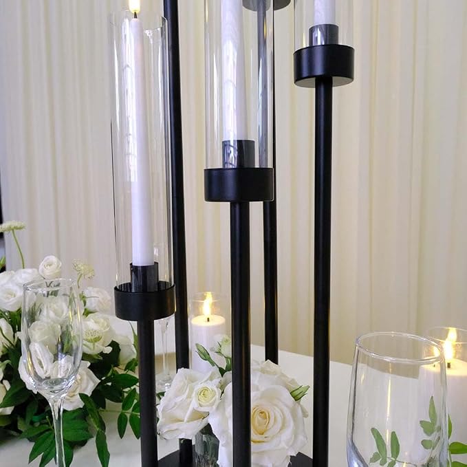 42.5inch 10pcs Black Candelabra Centerpieces - Image 7