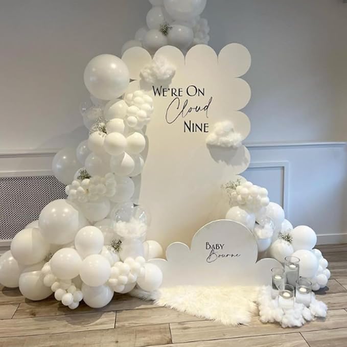 Awenztech 122pcs White Balloon Arch Kit, 18 12 10 5 inch White Latex Balloons - Image 4