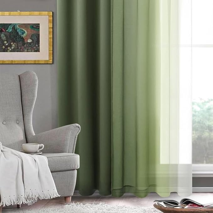 DWCN Ombre Sheer Curtains - Image 6