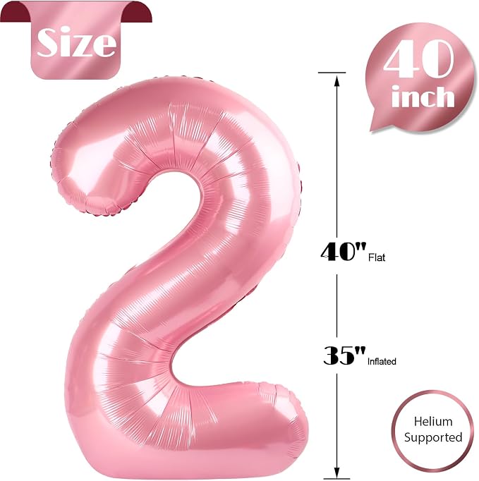 Pastel Pink 2 Balloon - Image 5