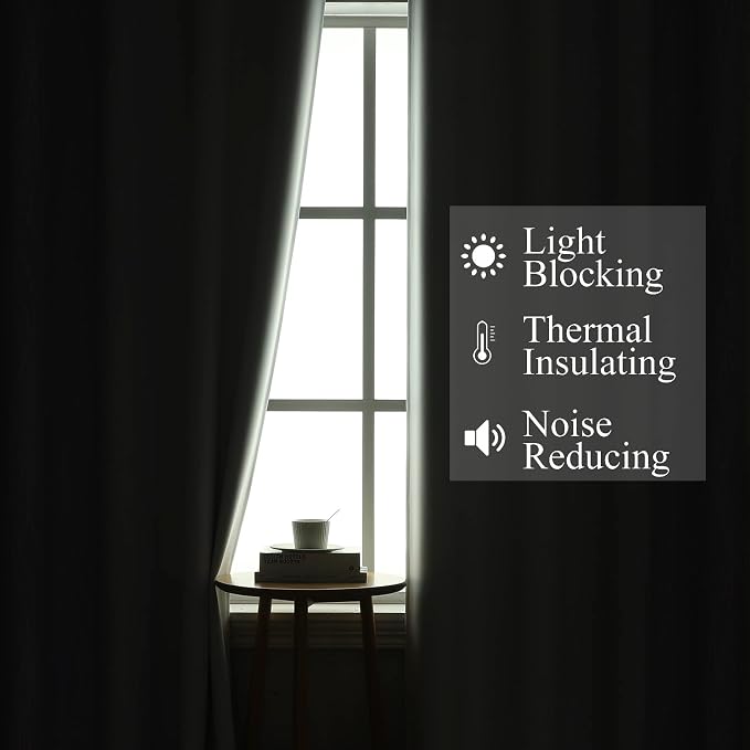 Lilac and Greyish White Gradient Blackout Curtains - Image 3