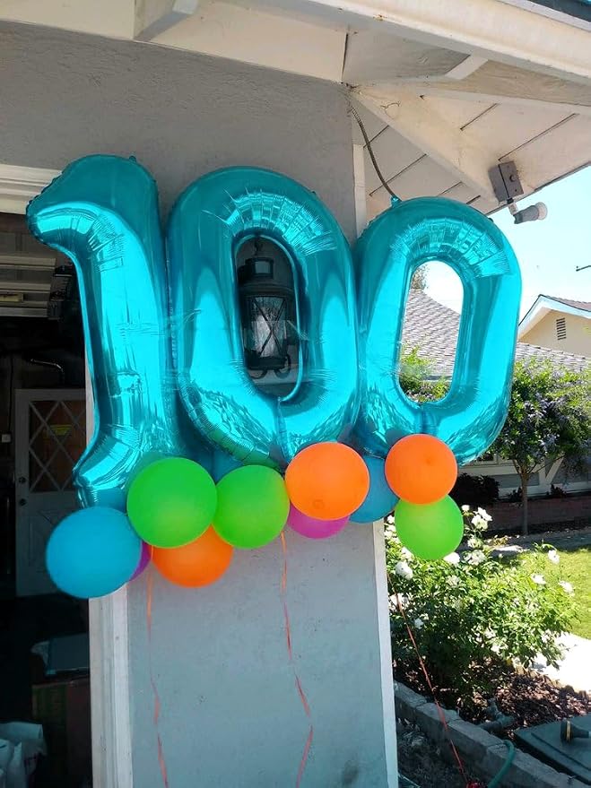 Light Blue Number 5 Balloon 40 Inch, 5th Birthday Decorations Men Women | Foil - Image 8