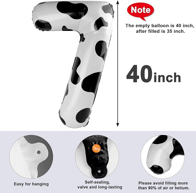 Number 7 Balloons 40 Inch for 7 17 Birthday Party Decorations, - Image 5
