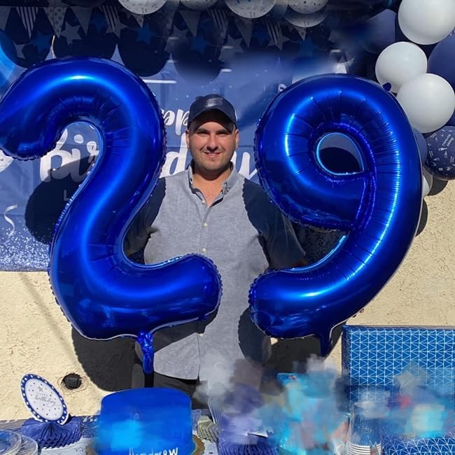 Number Balloons Blue 9 Balloon 40 inch - Image 3