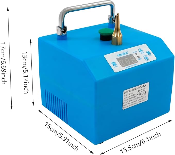 Electric Balloon Pump with Timer & Pedal Control & LCD Display - Image 4