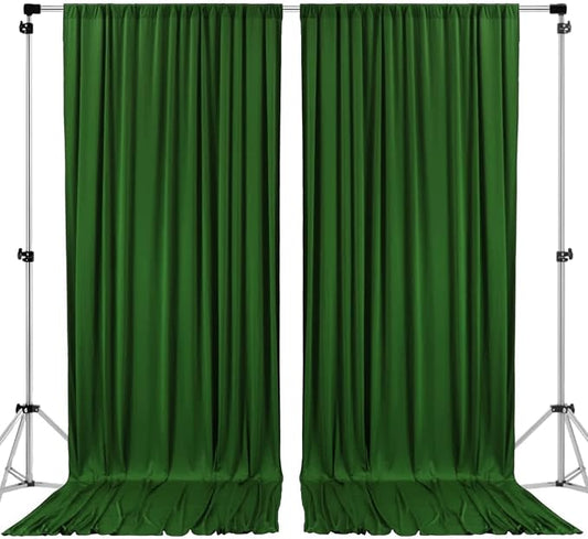 AK TRADING CO. 10 feet x 10 feet Valley Green Polyester Backdrop Drapes by Fabrics%7CEventDecor%7CCrafts%7CUpholsteryFoam