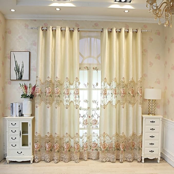 Luxury Embroidered Cloth Curtain 84 inch Length - Image 6