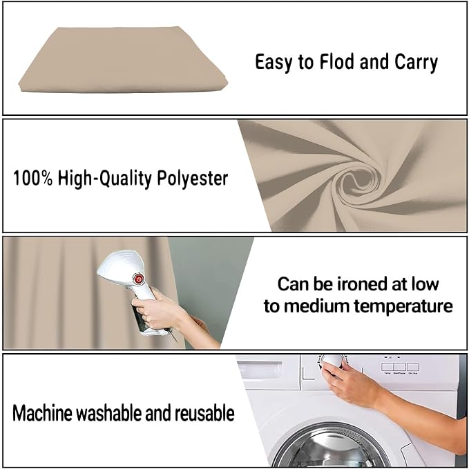 Beige Photography Backdrop for Photoshoot, Fabric 10x20ft | Polyester Studio - Image 7