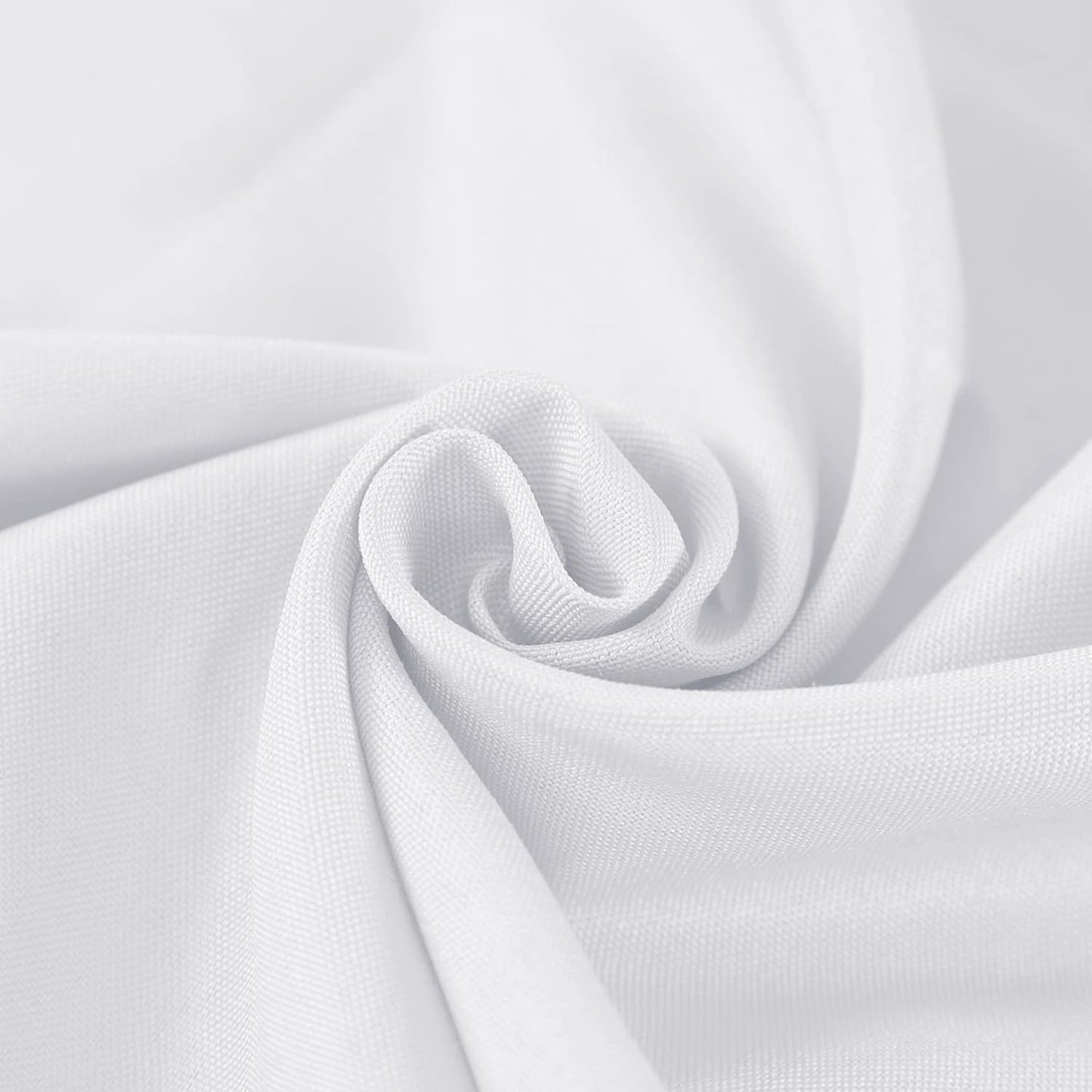 Fokitut 6 Pack Rectangle Tablecloth, 90x132 Inch, Stain Resistant and Wrinkle Polyester Table Cloth, Fabric Table Cover for Kitchen Dining, Wedding, Party, Holiday Dinner-White