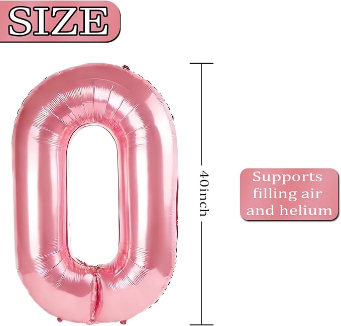 40 Inch Number 61 Balloons for 61st Birthday Party Decorations, 0-100 Jewelry - Image 4