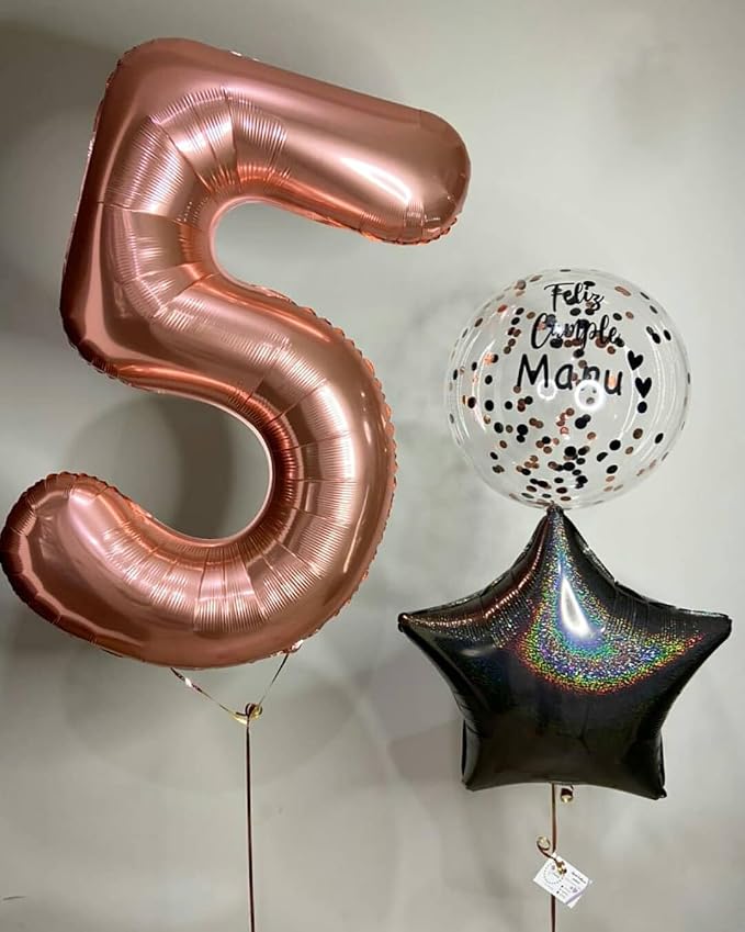 Rose Gold 4 Balloon - Image 8
