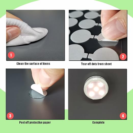 120 Pcs Sticky Tack, Double Sided Sticky Dot, No Trace Poster Adhesive Putty - Image 4
