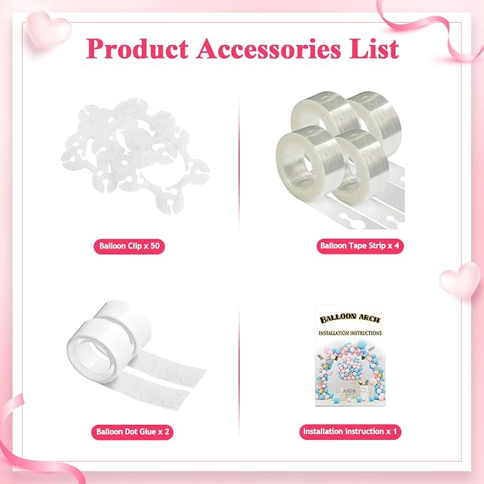 Round Backdrop Stand 8FT White Wedding Balloon Arch Stand - Image 4