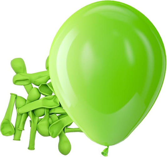 Bezente Lime Green Latex Matte Party Balloons 150 Pack 5 inch Small | Green by Bezente