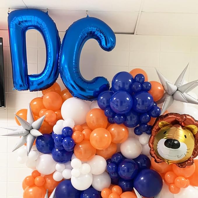 Letter Balloons 40 Inch Blue Giant Alphabet Balloons Letter K | Foil Mylar Big - Image 5