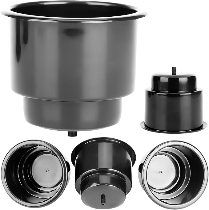 Amarine-Made Black Recessed Plastic Cup Drink Can Holder - Image 4