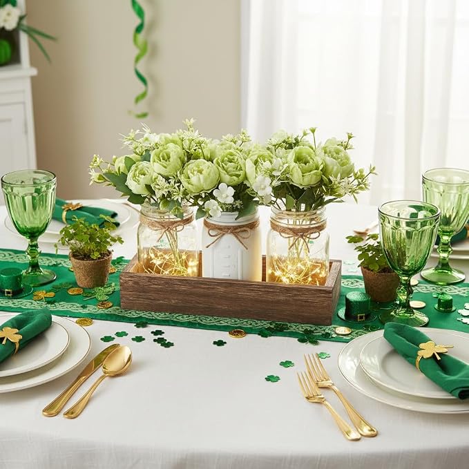 Mkono Mason Jar Lights Centerpieces - Image 2