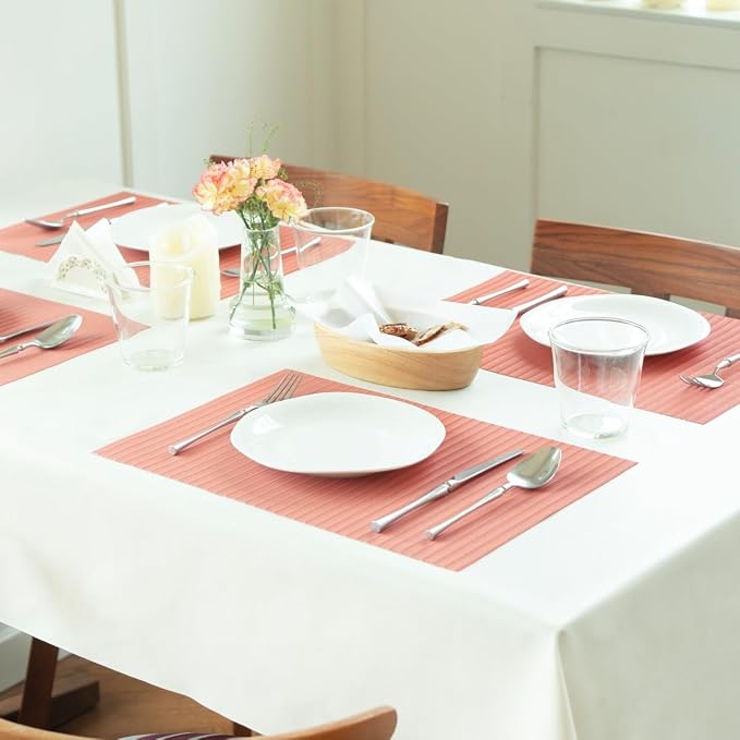 Placemats Set of 4 Vinyl/Plastic Woven Place Mats - Image 6