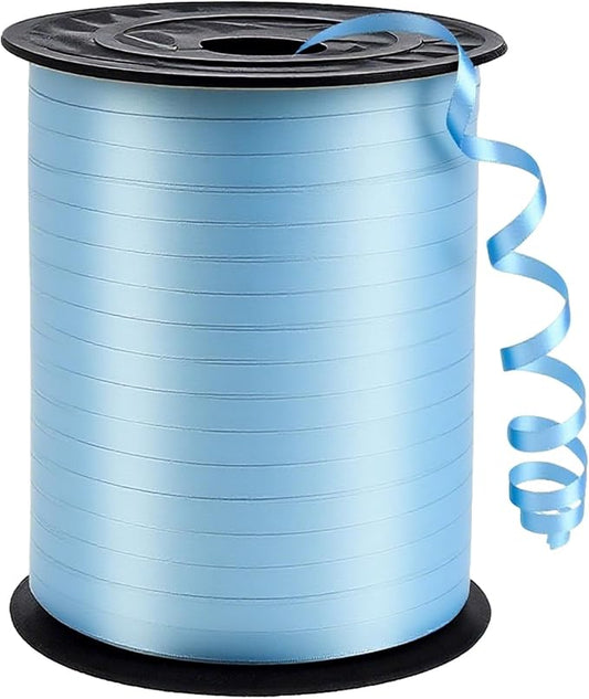 Premium Light Blue Curling Ribbon, 1/5" Wide x 500 Yards Light Blue Ribbon by Unknown