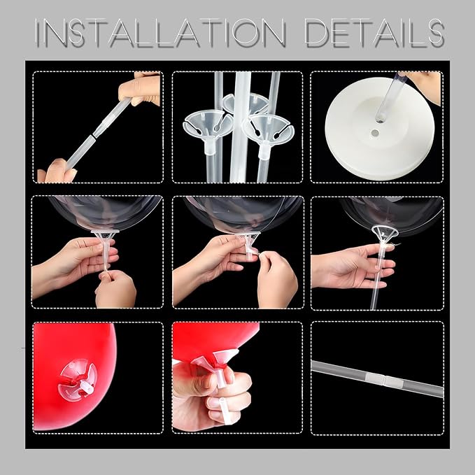 Pink Gold Balloon Column Stand Kit - Image 9