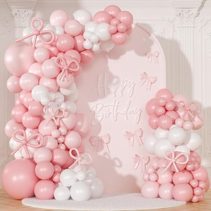 Pink Balloon Arch Kit, Different Sizes by NUTTYBASH