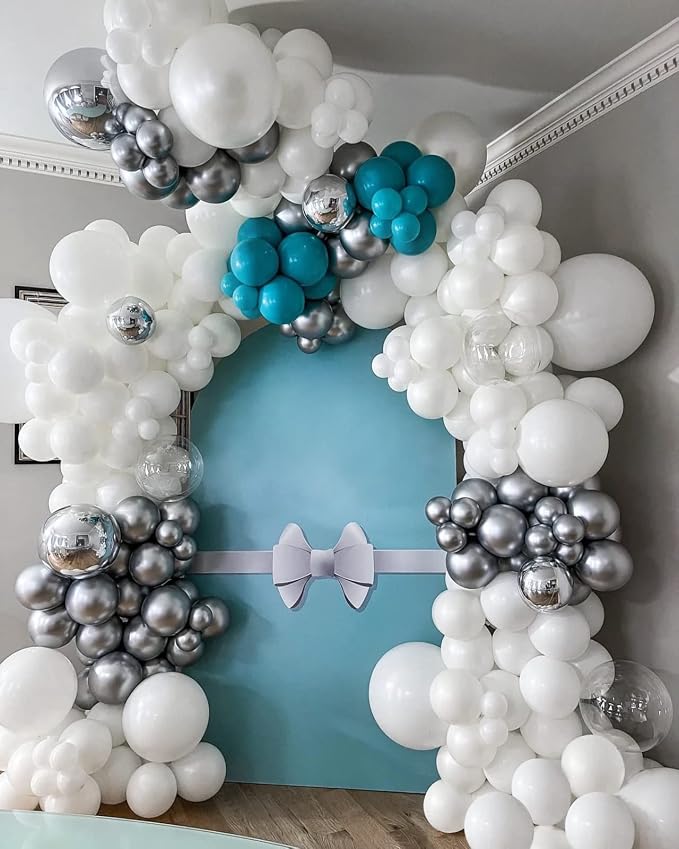110pcs White Balloon Arch Kit - Image 6