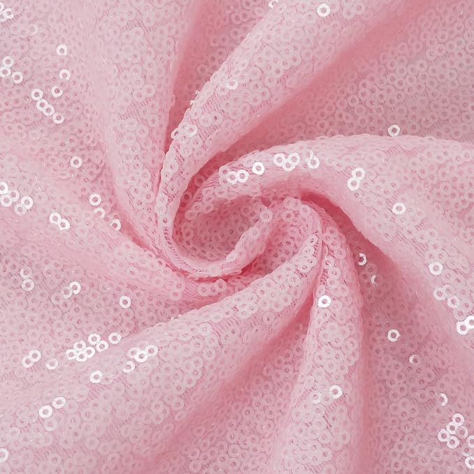 Eternal Beauty Pink 3mm Sequin Backdrop 8x8 Ft - Image 9