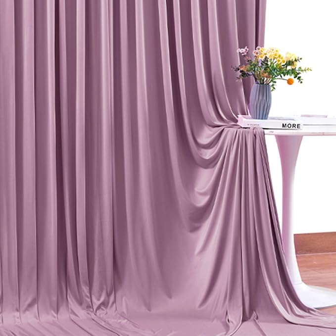 6 Panels Dusty Pink Backdrop Curtains - Image 6