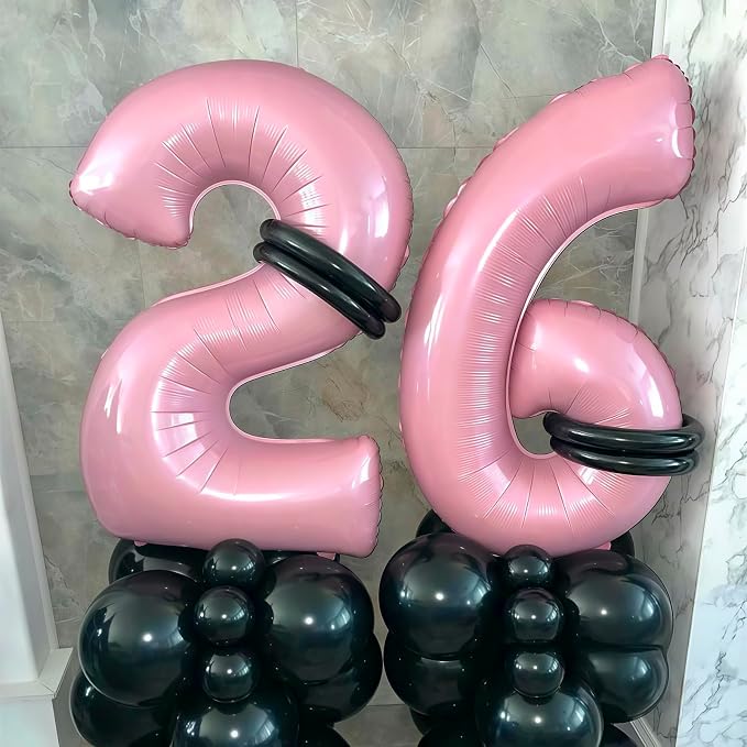 Pastel Pink 10 Balloon, Light Pink 10 Balloons Number, 40 Inch Helium Foil - Image 5