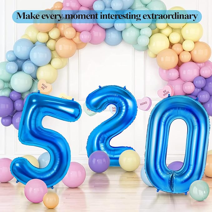 Number 61 Balloons for 61st Birthday Party Decorations, 0-100 Large No.61 - Image 6