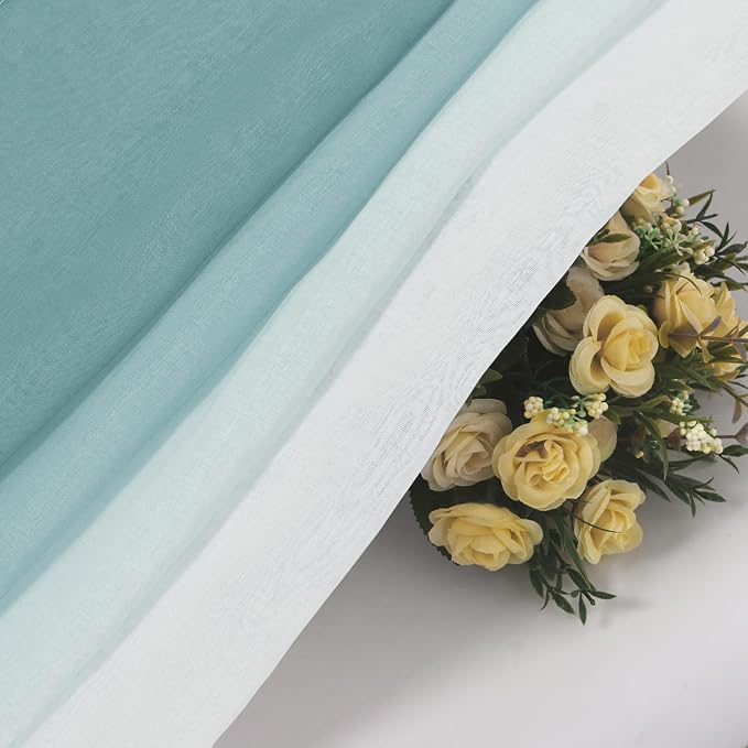 DWCN Ombre Short Sheer Curtains - Image 9
