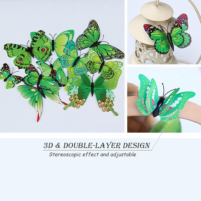 OPSEAM 3D Butterfly Wall Decor Butterfly Decorations Stickers - Image 5