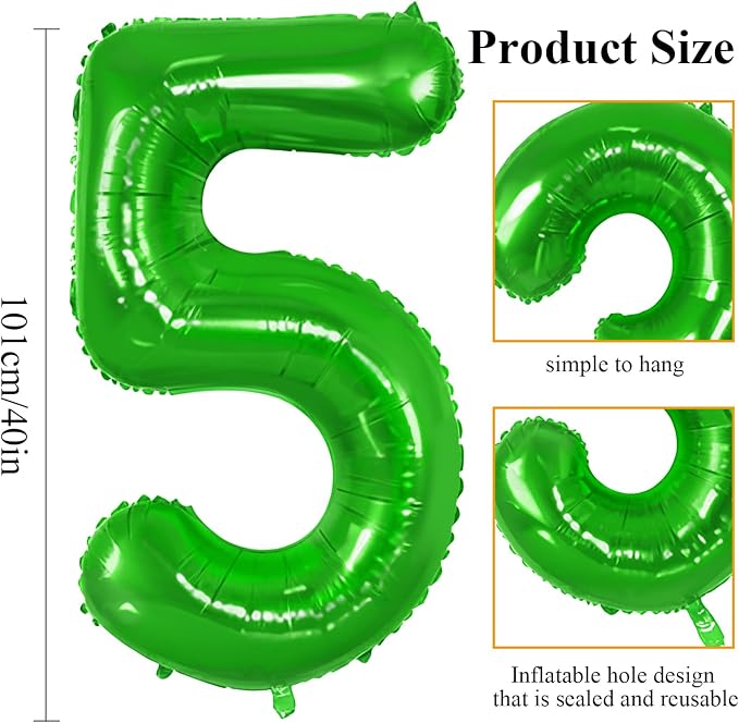 Number 75 Balloons for 75th Birthday Party Decorations, 0-100 Large No.75 - Image 2