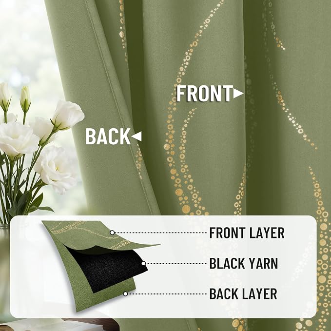 Yakamok Sage Light Blocking Curtains - Image 5