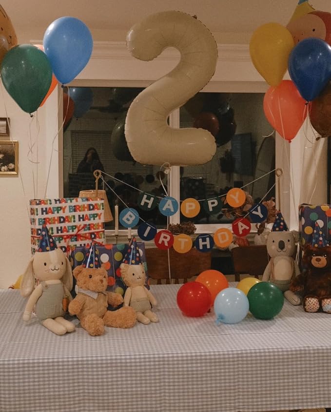 40 Inch Cream Number 6 Balloon Birthday Party Decorations - Image 7
