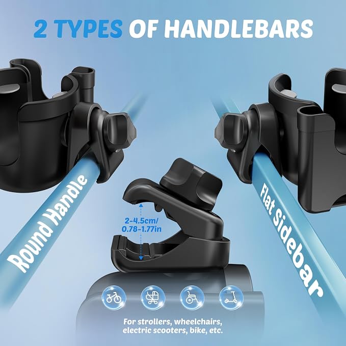 Cup Holder for Walker: Stroller Cup Holder Attachment - Image 5
