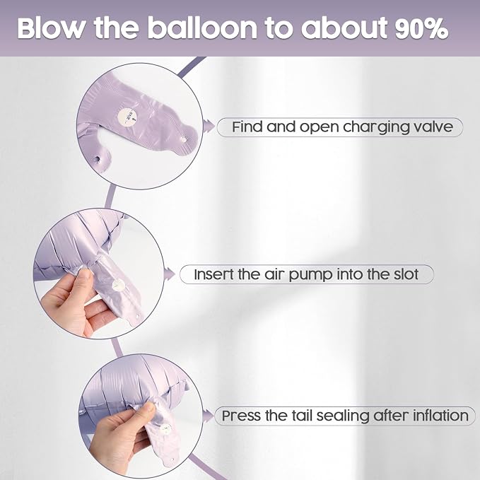 3 Balloon - Lilac Birthday Number Balloons, 40 Inch Decorations Men Women | - Image 6